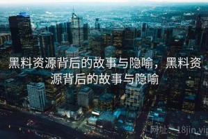 黑料资源背后的故事与隐喻，黑料资源背后的故事与隐喻