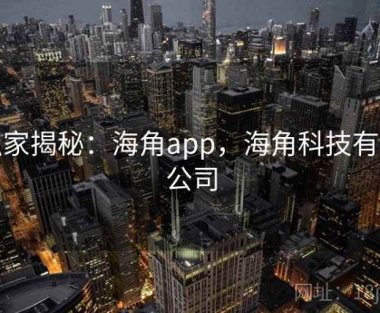 独家揭秘：海角app，海角科技有限公司