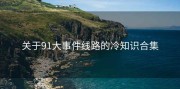 关于91大事件线路的冷知识合集