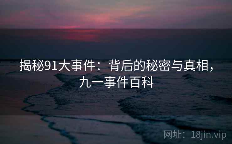 揭秘91大事件：背后的秘密与真相，九一事件百科