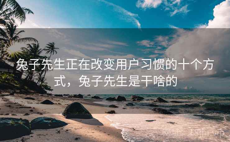 兔子先生正在改变用户习惯的十个方式，兔子先生是干啥的