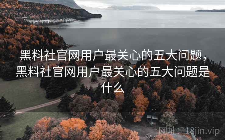 黑料社官网用户最关心的五大问题，黑料社官网用户最关心的五大问题是什么
