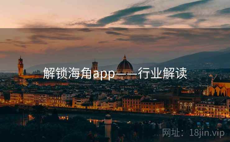 解锁海角app——行业解读